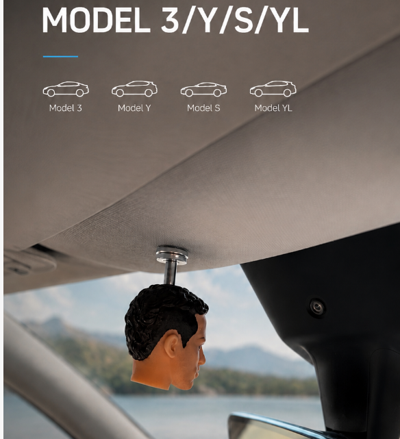 Easy to install FSD Do-Not-Disturb Modification Solution, Perfect Modified Figurine, Fits Model 3 / Model Y /Model S/Model X/Cybertruck, Free Shipping