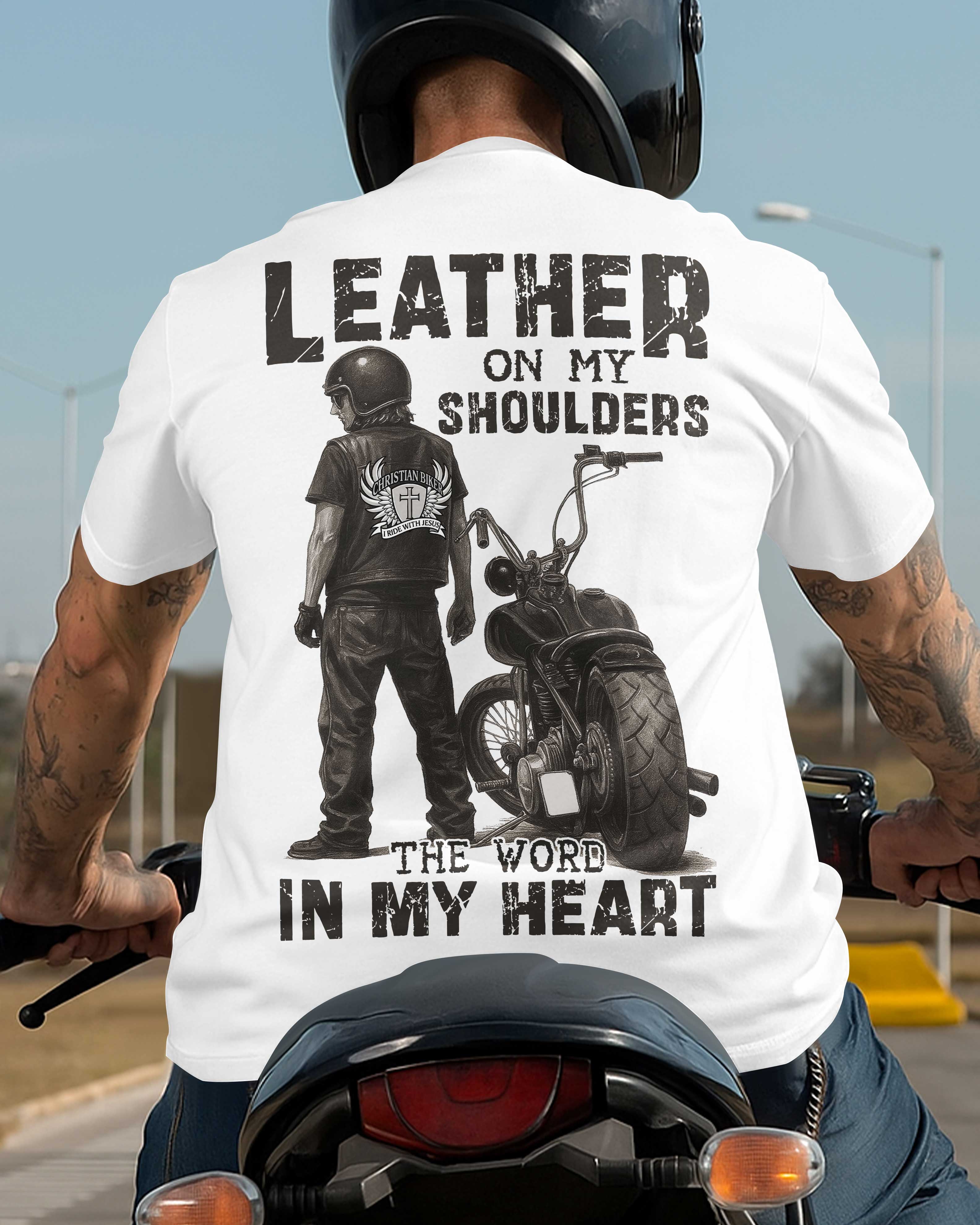 T-shirt Cuir Sur Mes Épaules