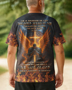 Ich bin ein Krieger Gottes All Over Print T-Shirt