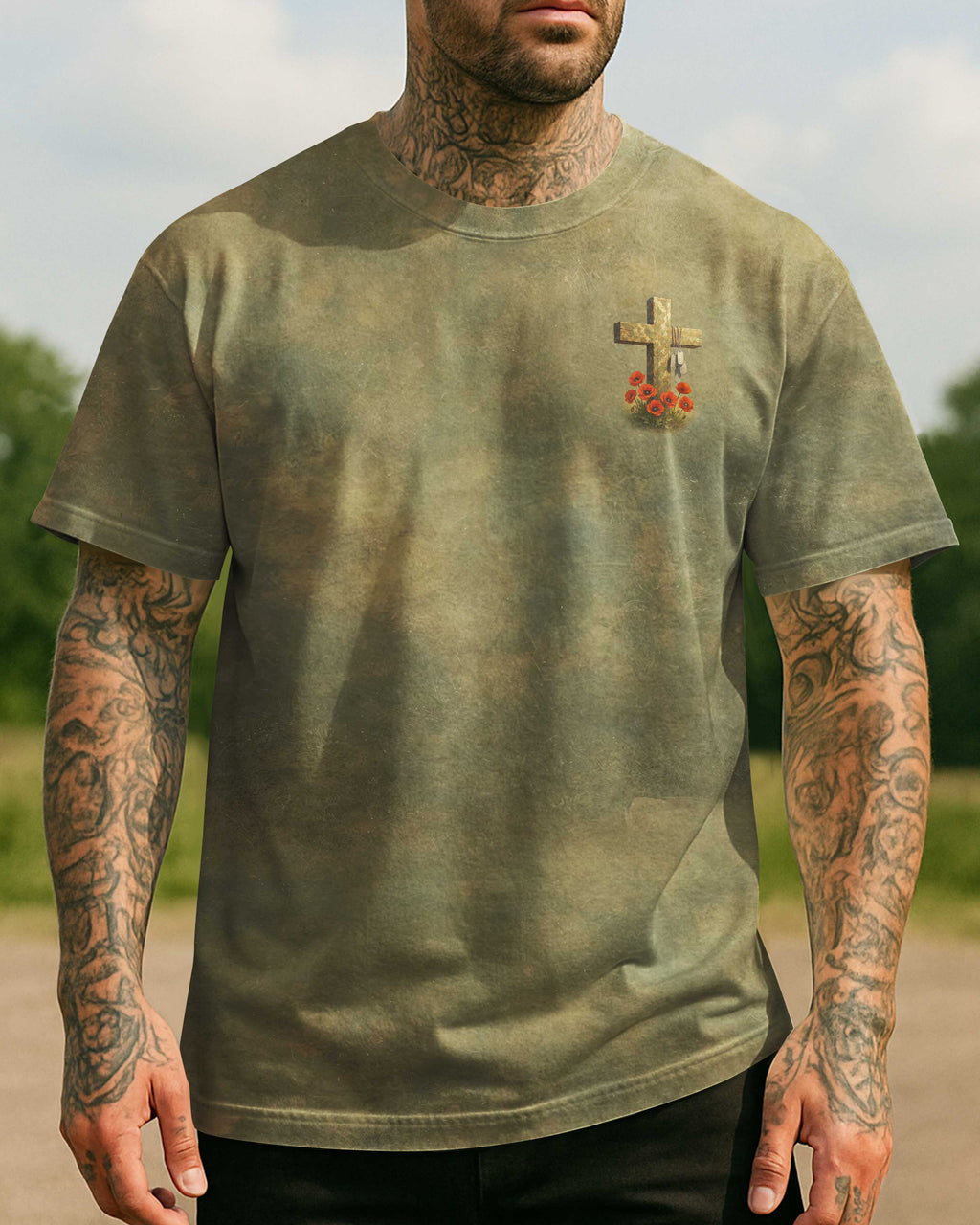 In God I Trust Allover Print T-Shirt