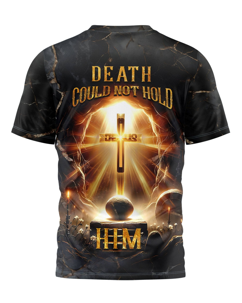 Death Could Not Hold Him All Over Print T-shirt