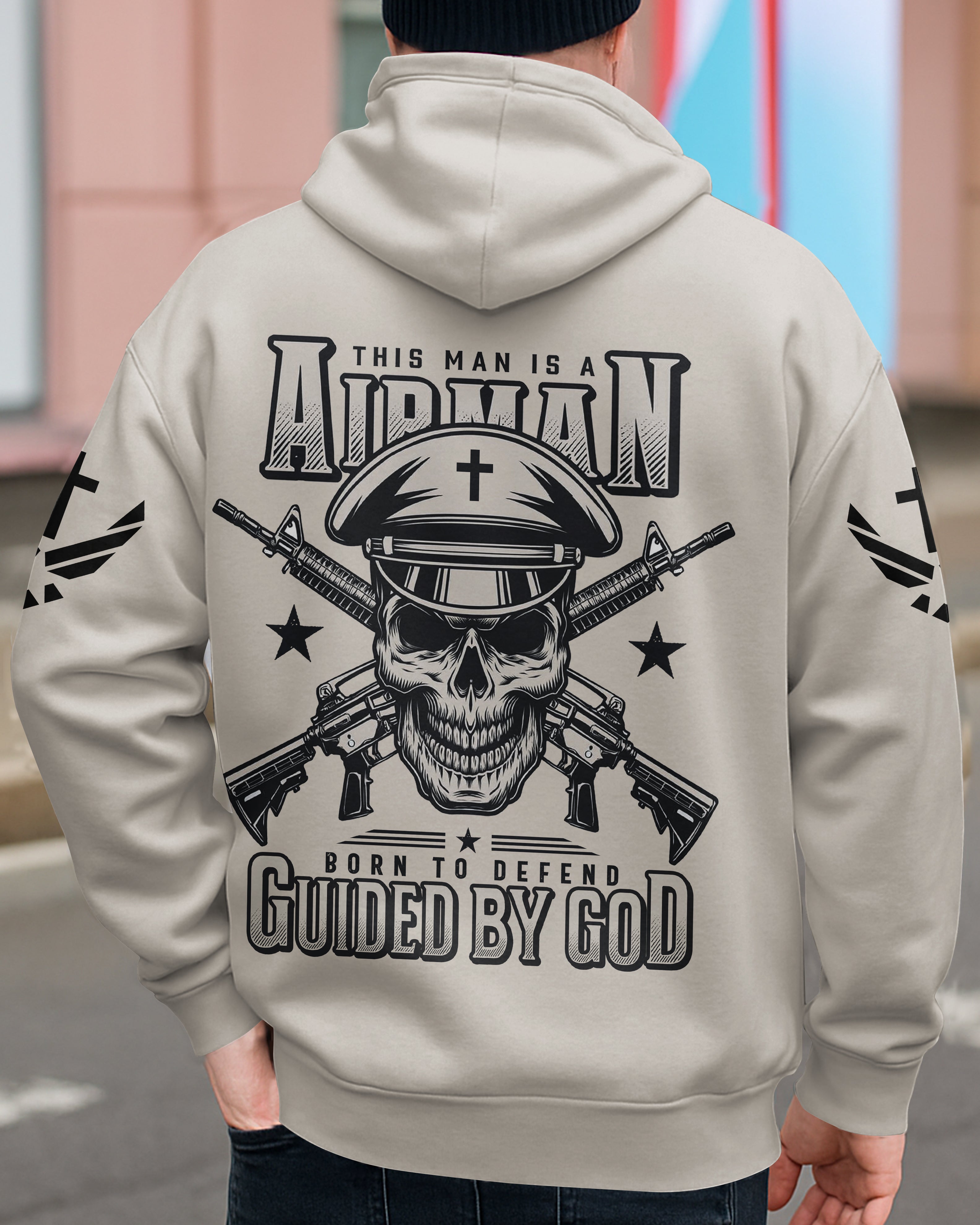 This Man Is A Airman Born To Defend Guided By God T-Shirt