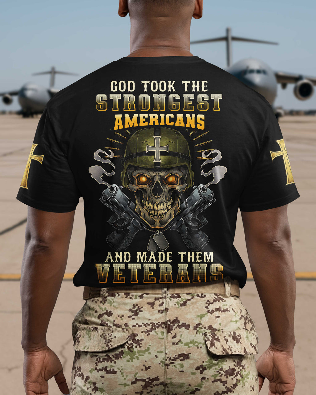 Gott nahm die stärksten Amerikaner und machte sie zu Veteranen T-Shirt