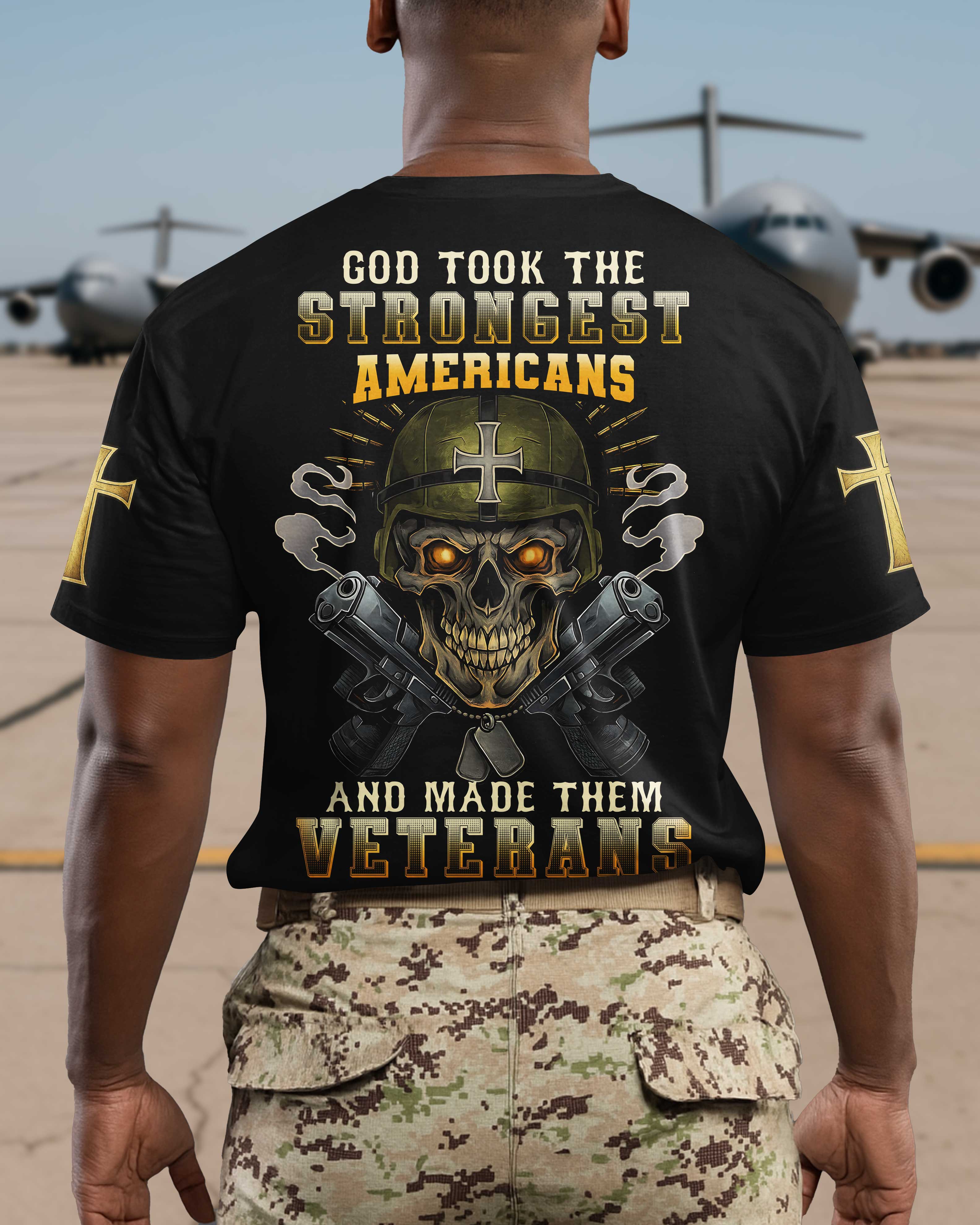 Gott nahm die stärksten Amerikaner und machte sie zu Veteranen T-Shirt