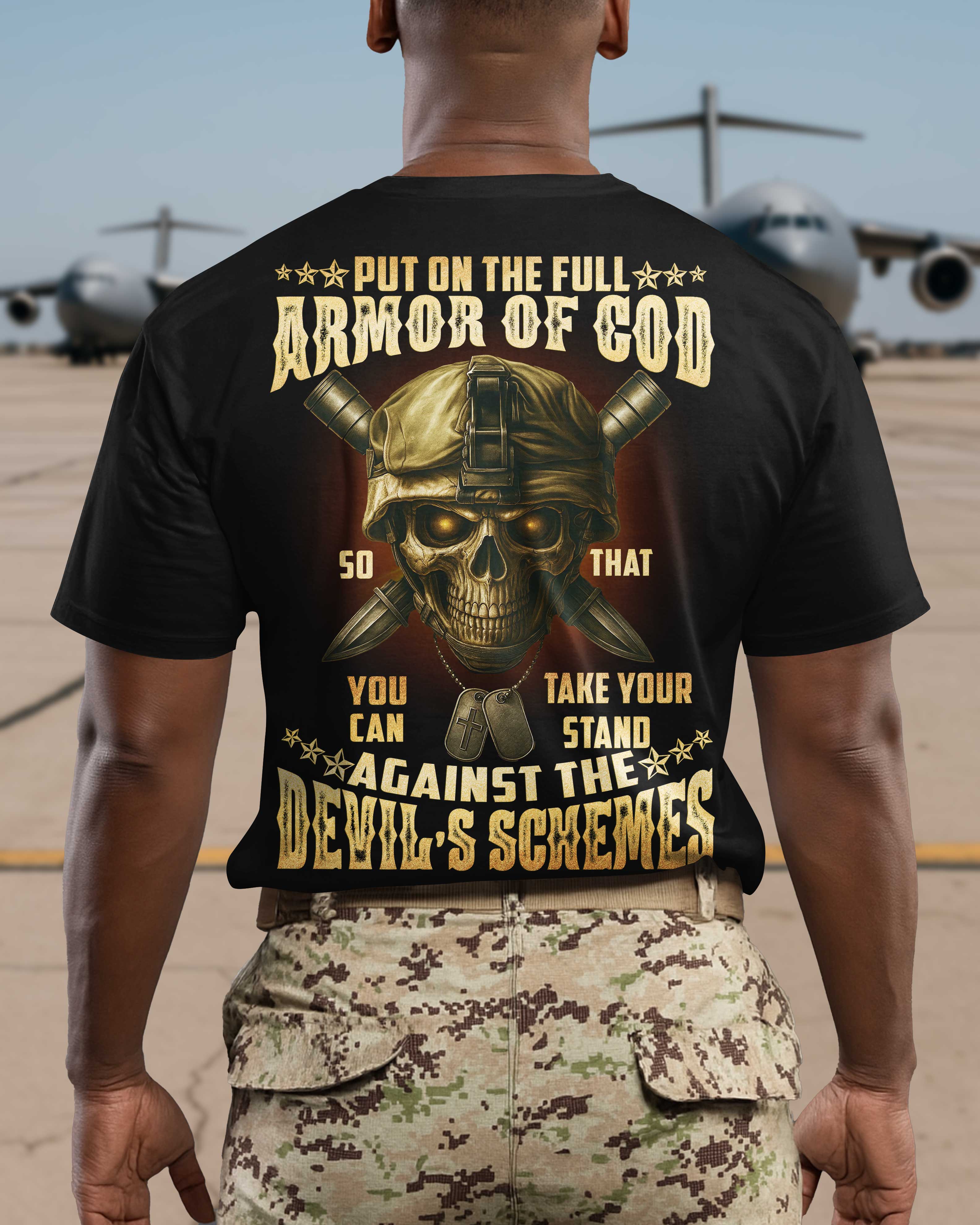 Zieh die vollständige Rüstung Gottes an T-Shirt