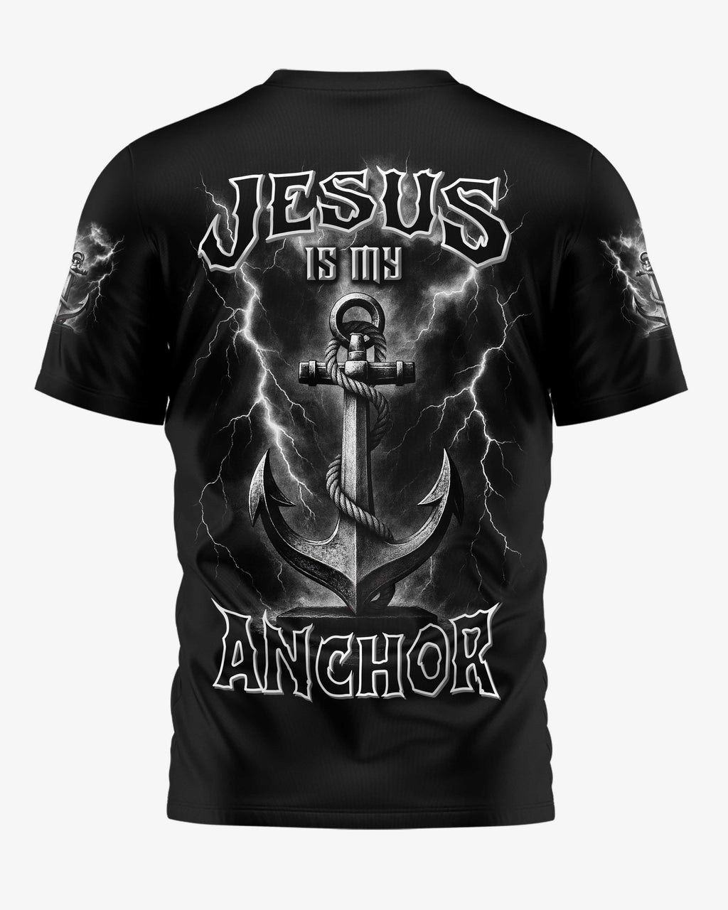 Jesus Ist Mein Anker Allover-Print T-Shirt