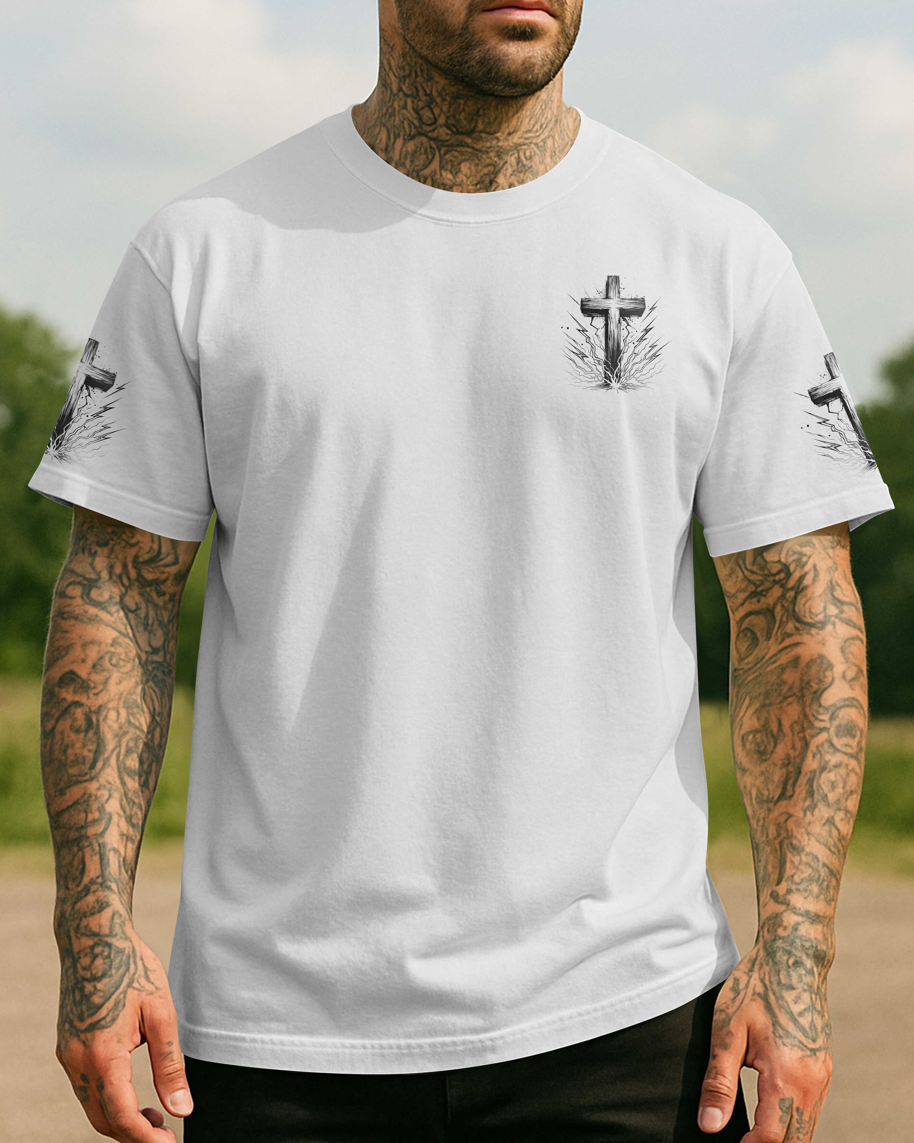 Mit Gott sind alle Dinge möglich Allover-Print T-Shirt