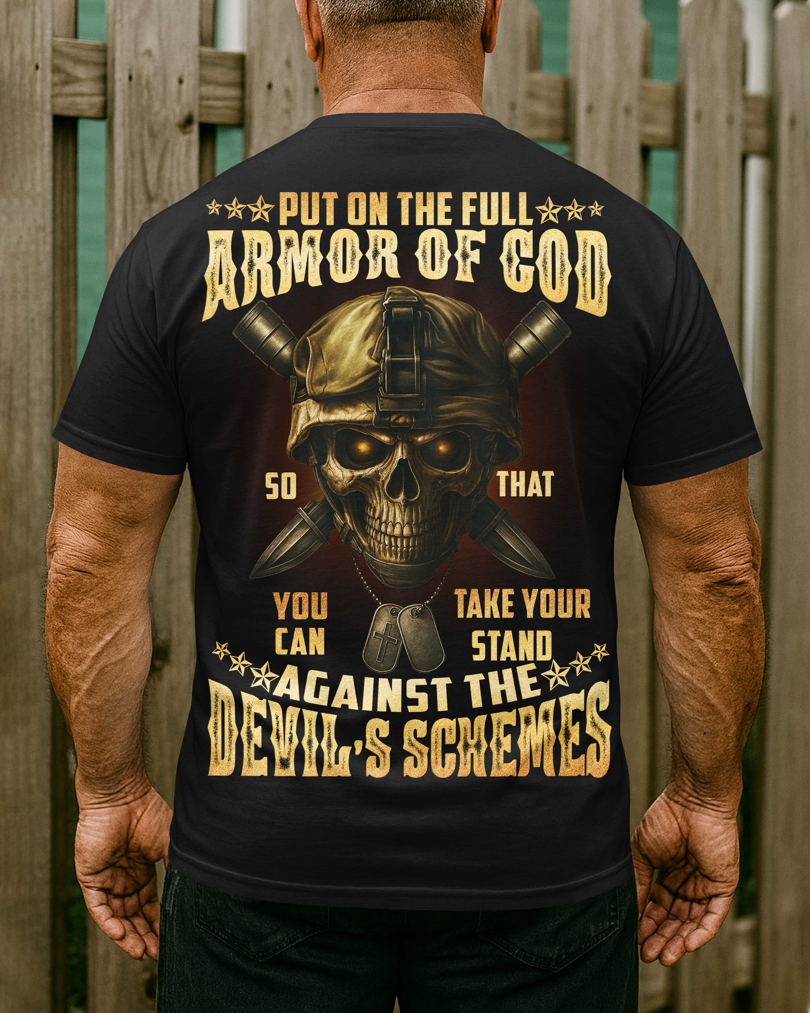 Zieh die vollständige Rüstung Gottes an T-Shirt
