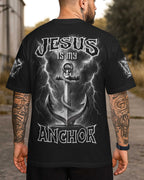 Jesus Ist Mein Anker Allover-Print T-Shirt