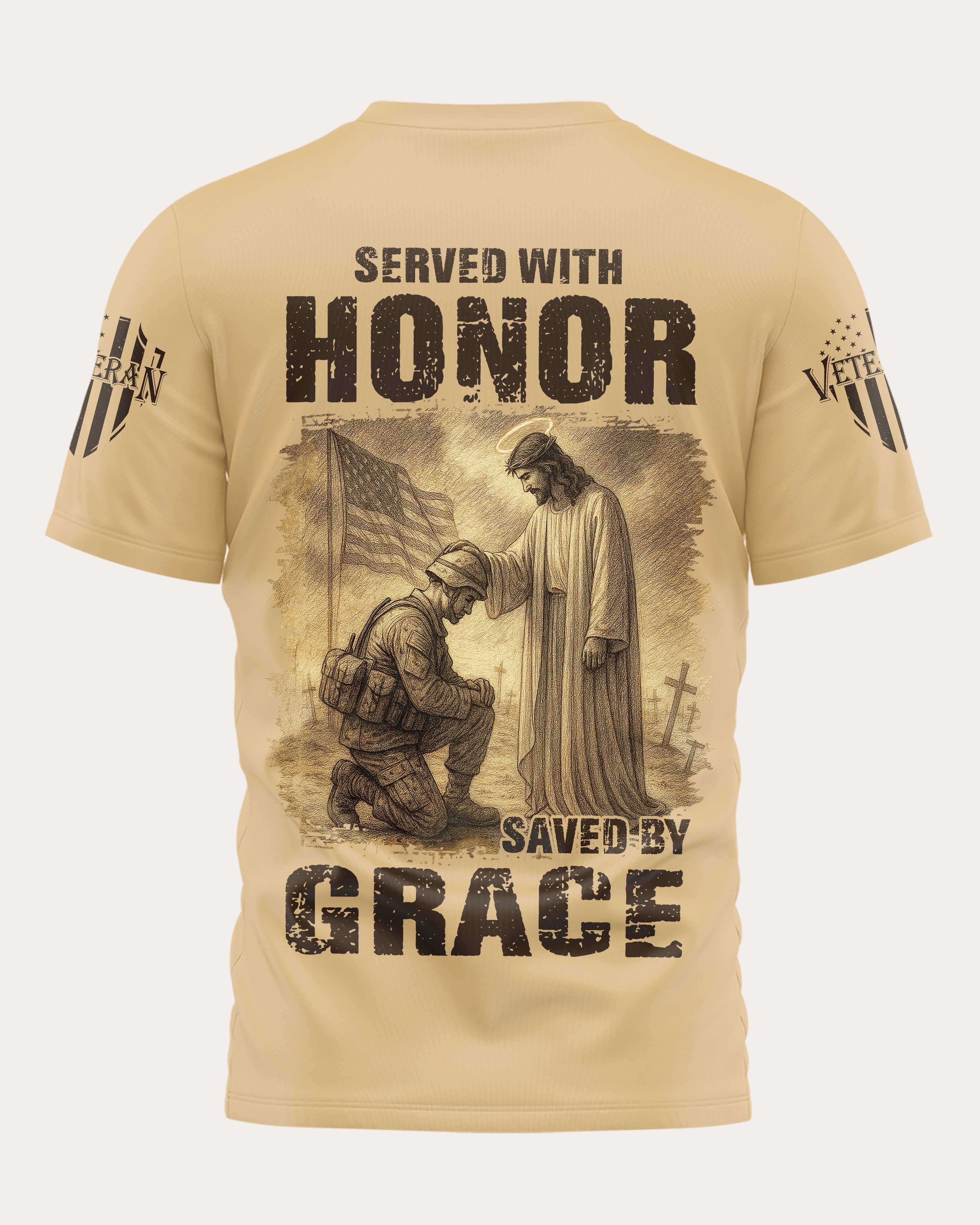 T-shirt imprimé « Servi avec honneur »