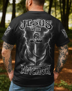 Jesus Ist Mein Anker Allover-Print T-Shirt