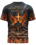 Ich bin ein Krieger Gottes All Over Print T-Shirt