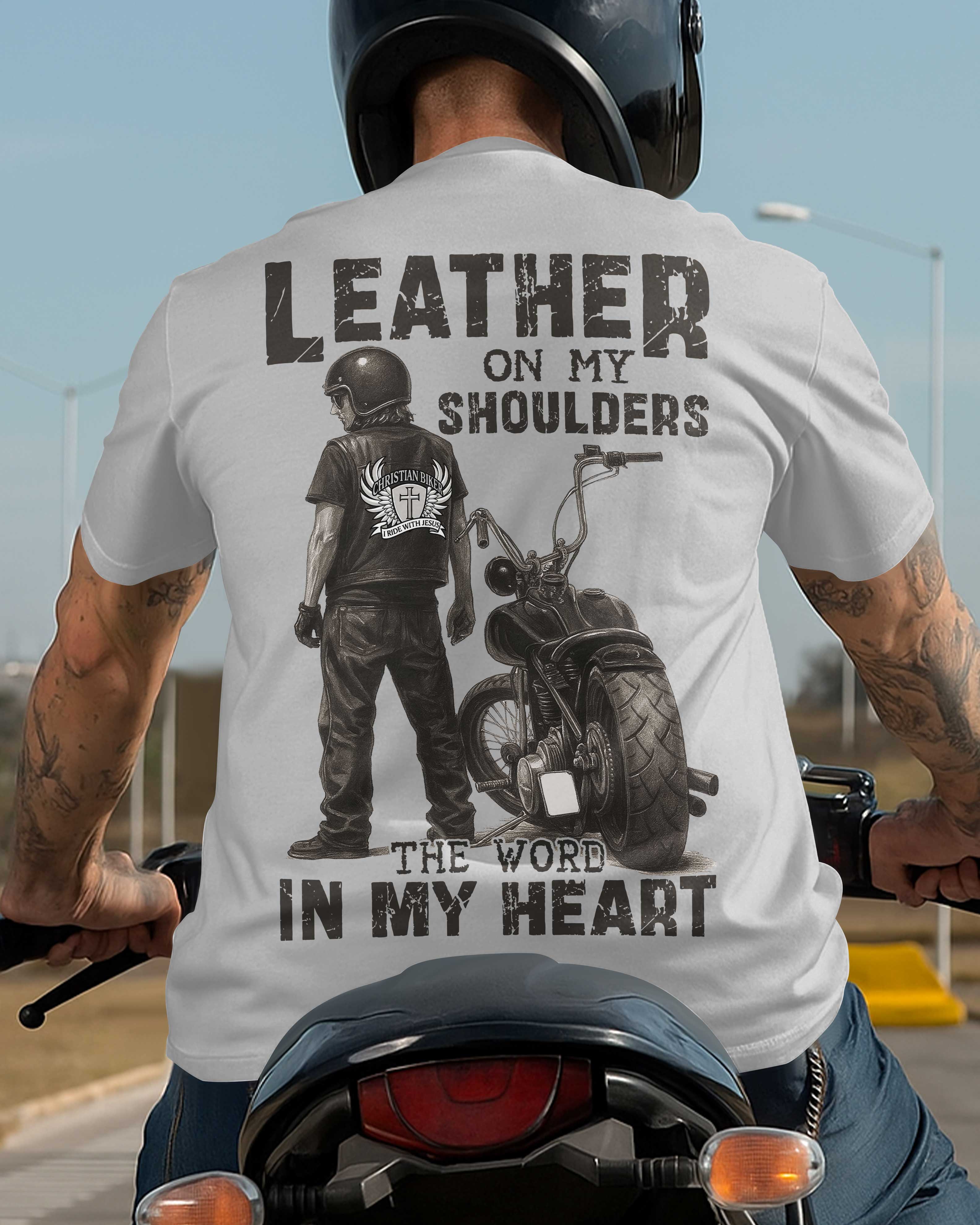T-shirt Cuir Sur Mes Épaules