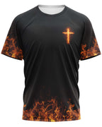 Ich bin ein Krieger Gottes All Over Print T-Shirt