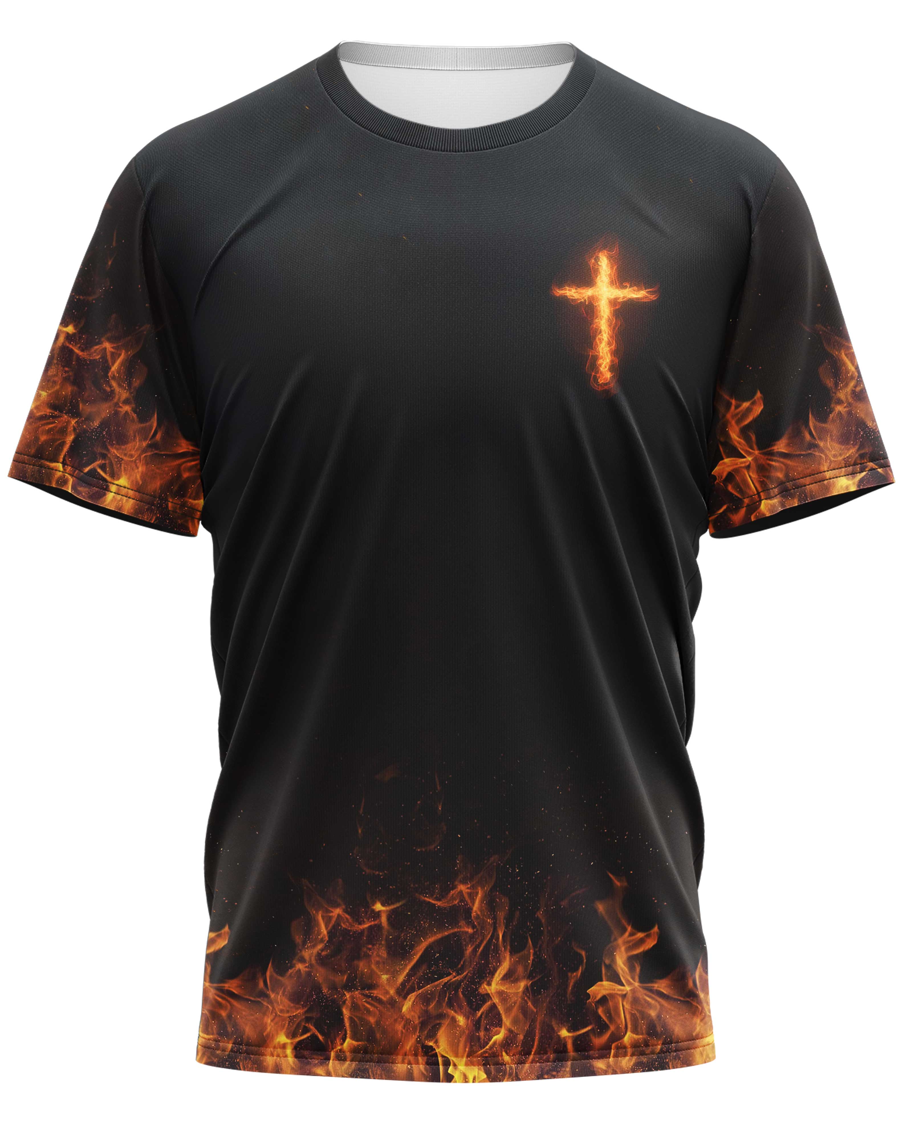 Ich bin ein Krieger Gottes All Over Print T-Shirt
