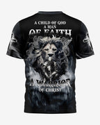 A Child Of God A Man Of Faith All Over Print T-Shirt