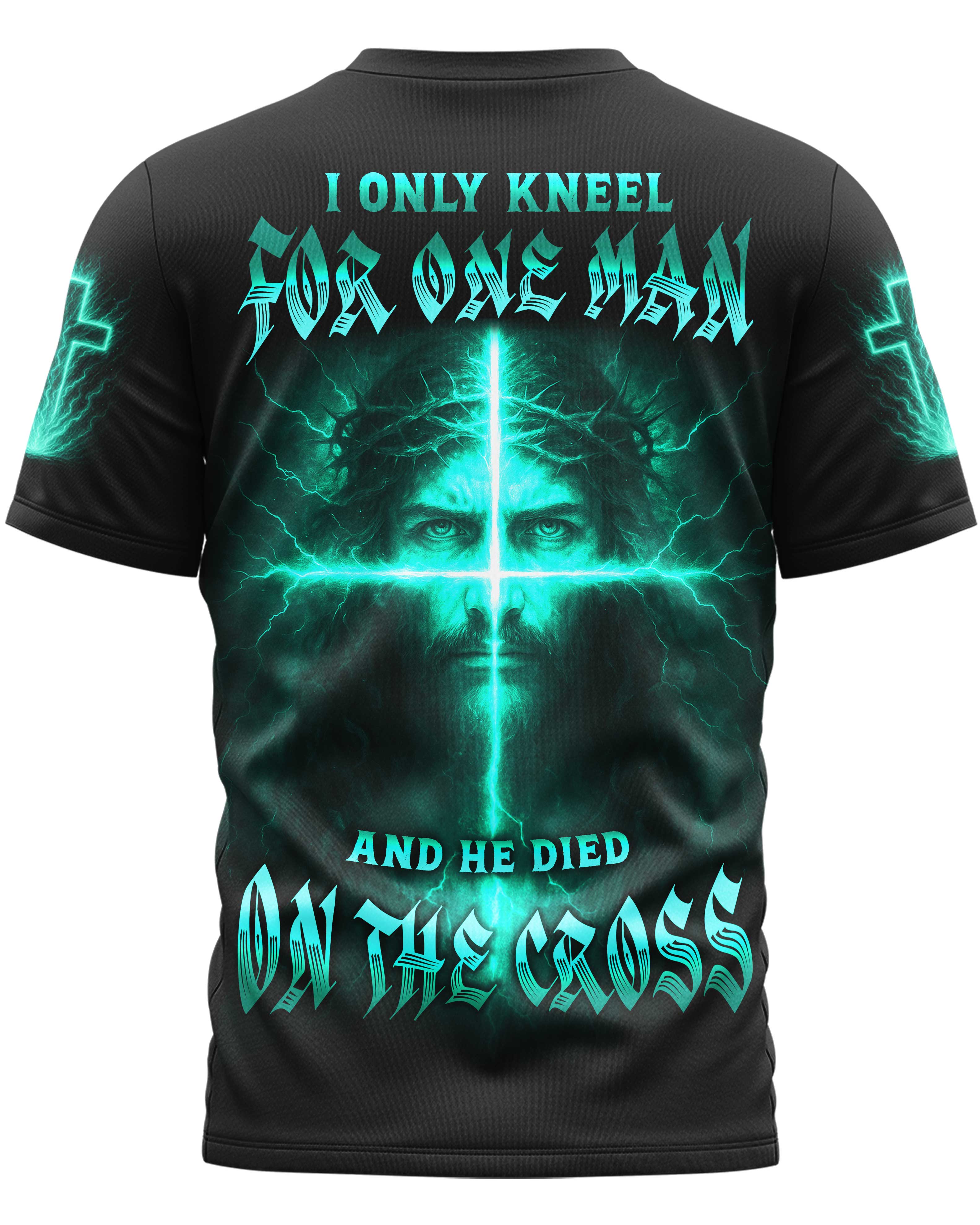 Solo me arrodillo ante un hombre, camiseta con estampado integral
