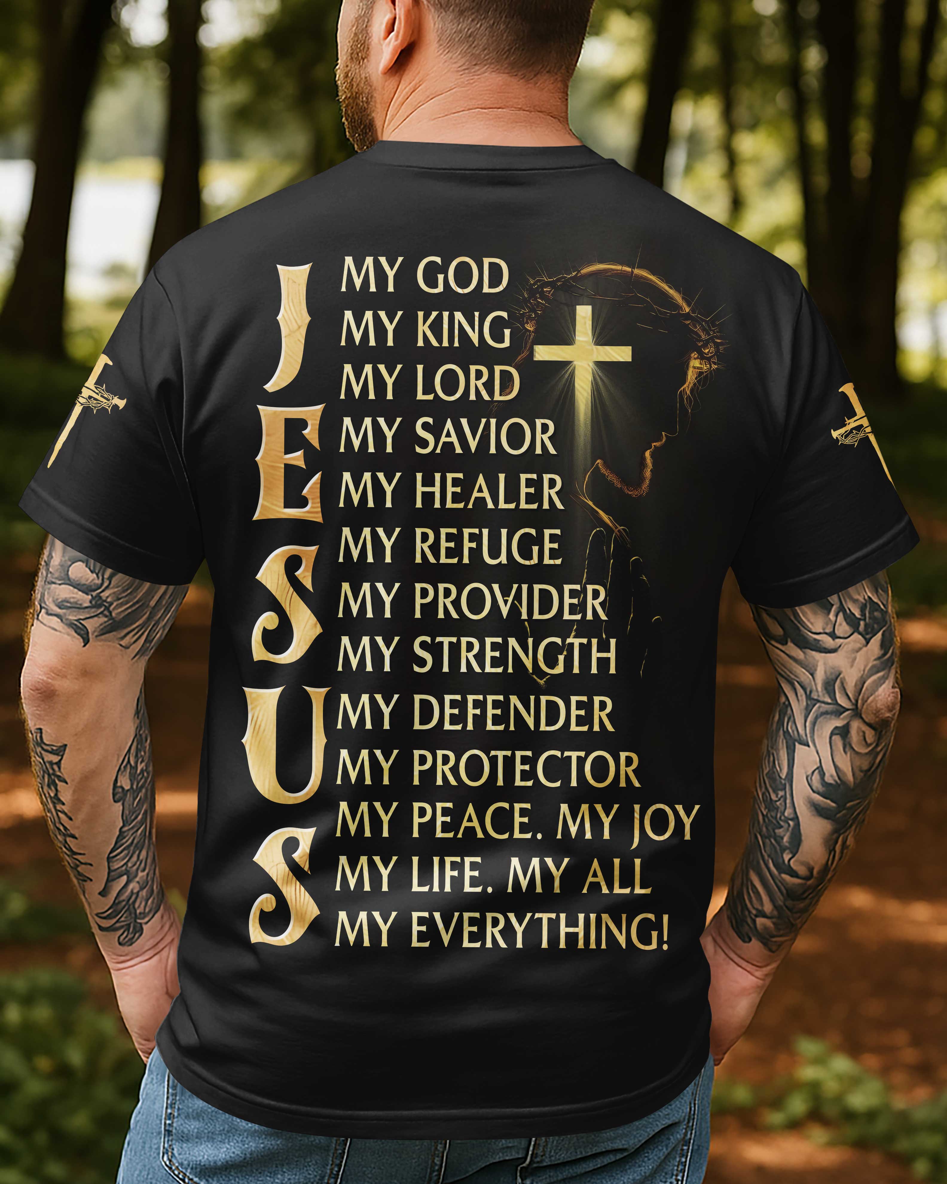 Jesus Allover-Print T-Shirt