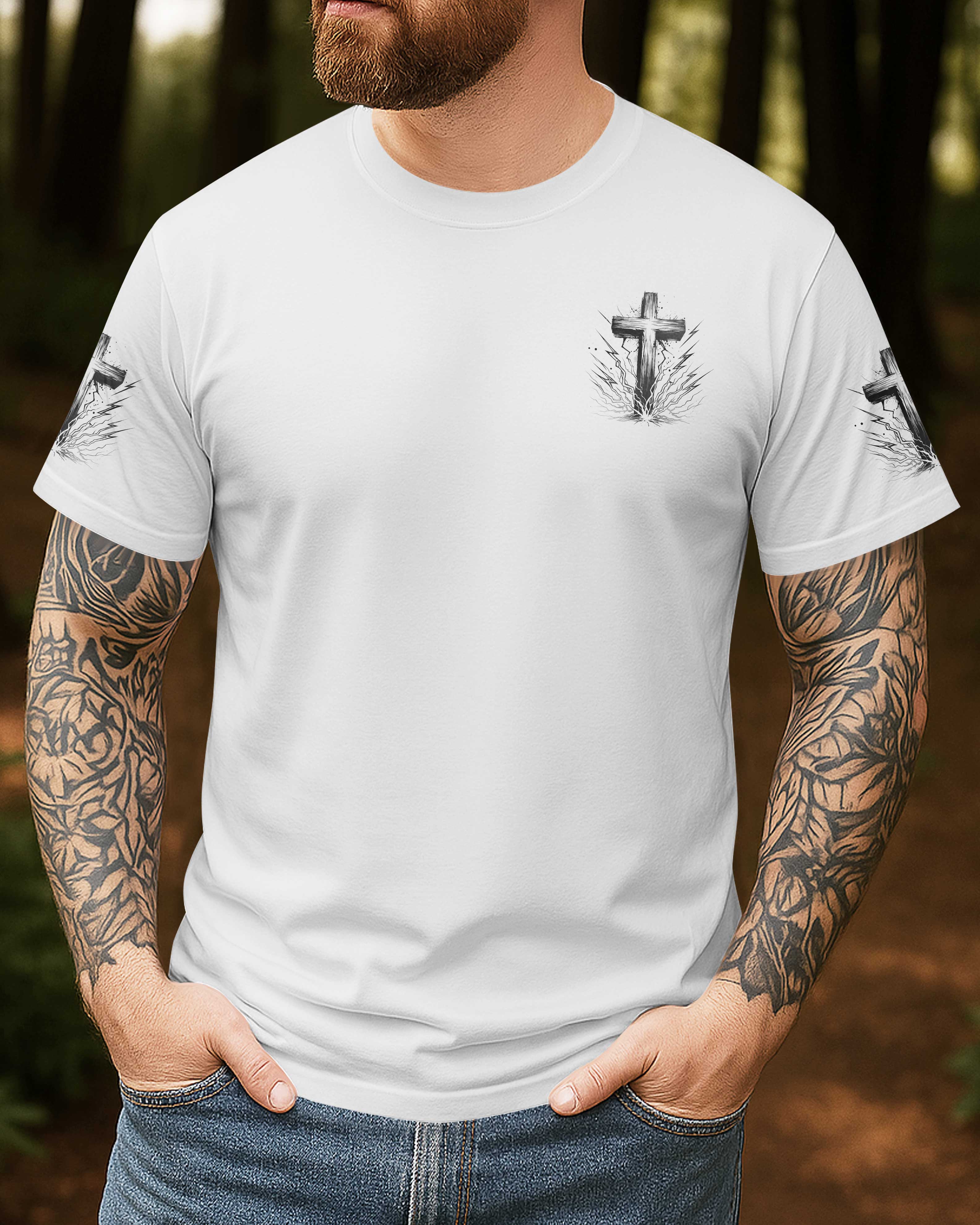 Mit Gott sind alle Dinge möglich Allover-Print T-Shirt