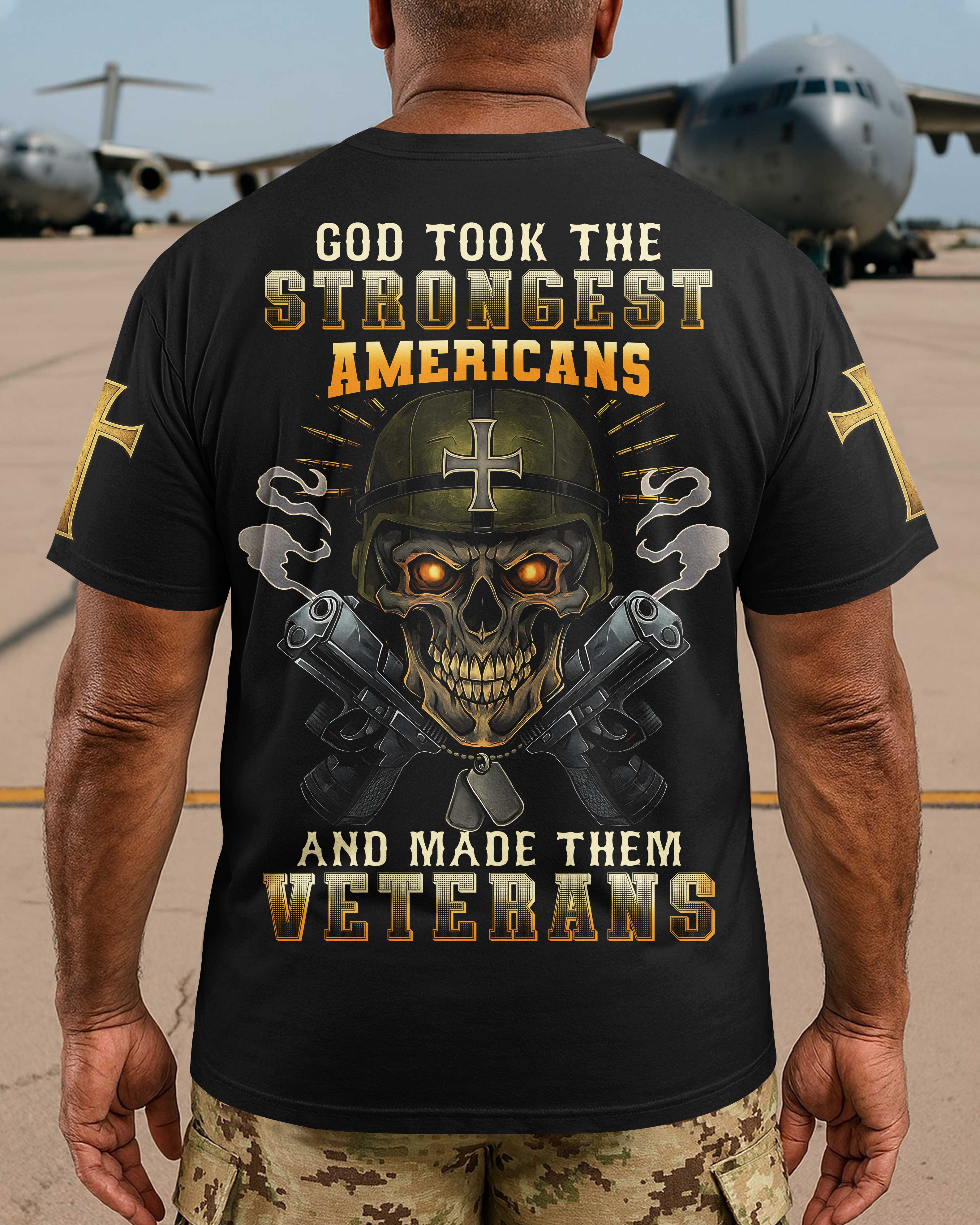 Gott nahm die stärksten Amerikaner und machte sie zu Veteranen T-Shirt