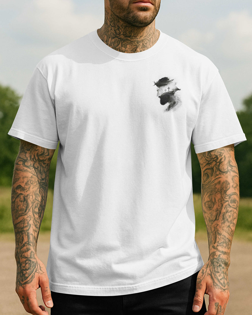 Manche Männer tragen Rüstungen, ich trage das Blut Christi T-Shirt