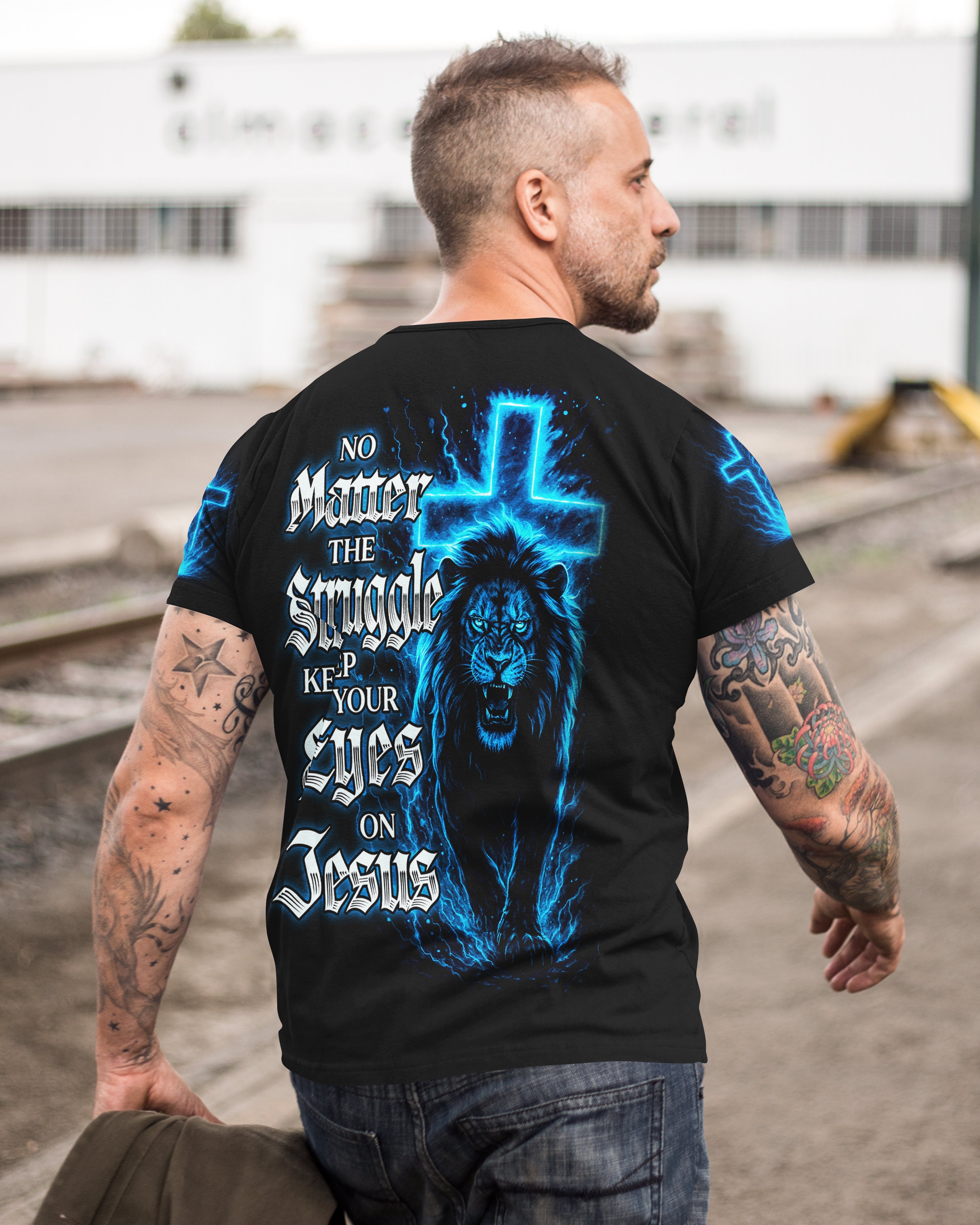 T-shirt imprimé « No Matter The Struggle »