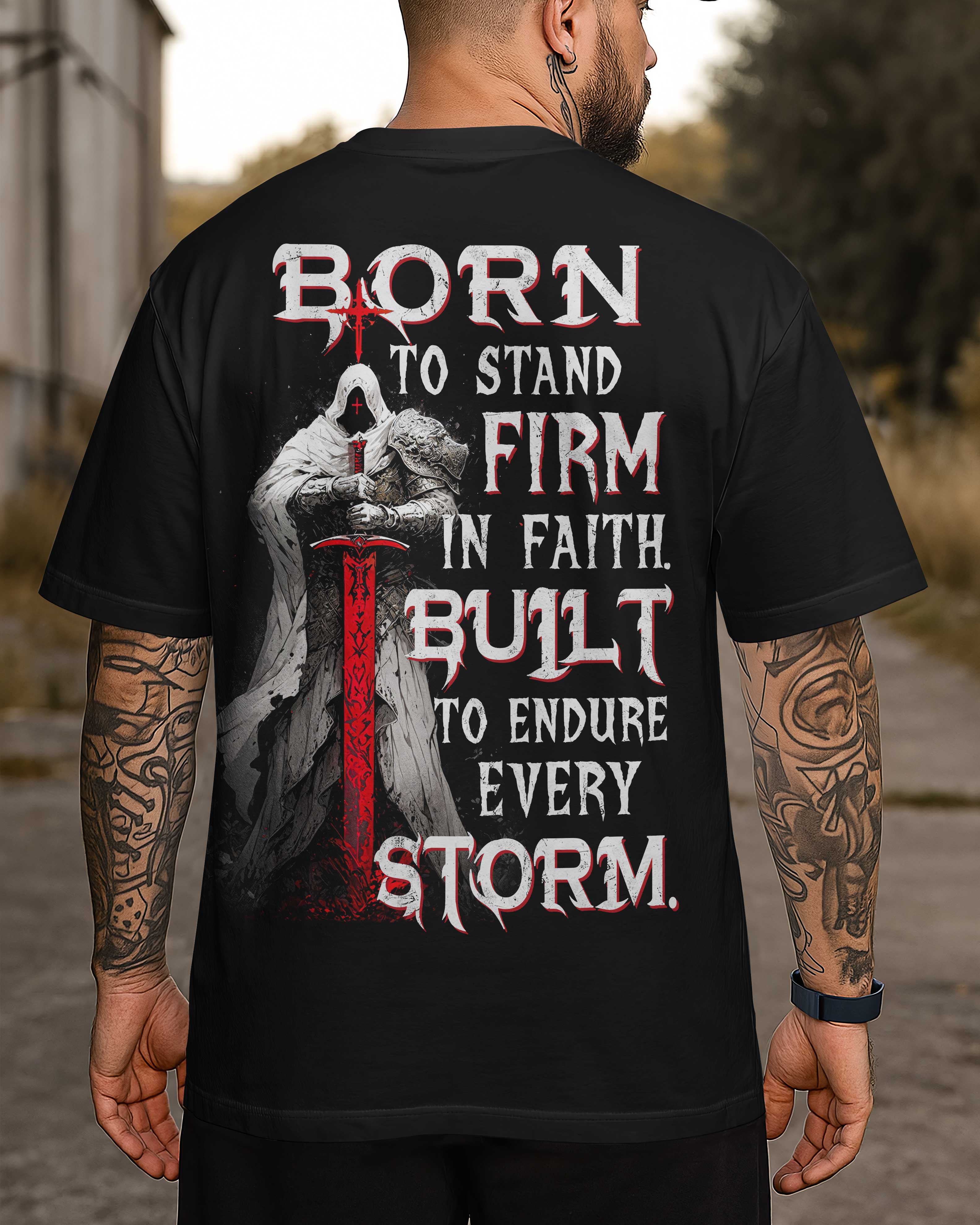 T-shirt Né pour rester ferme dans la foi
