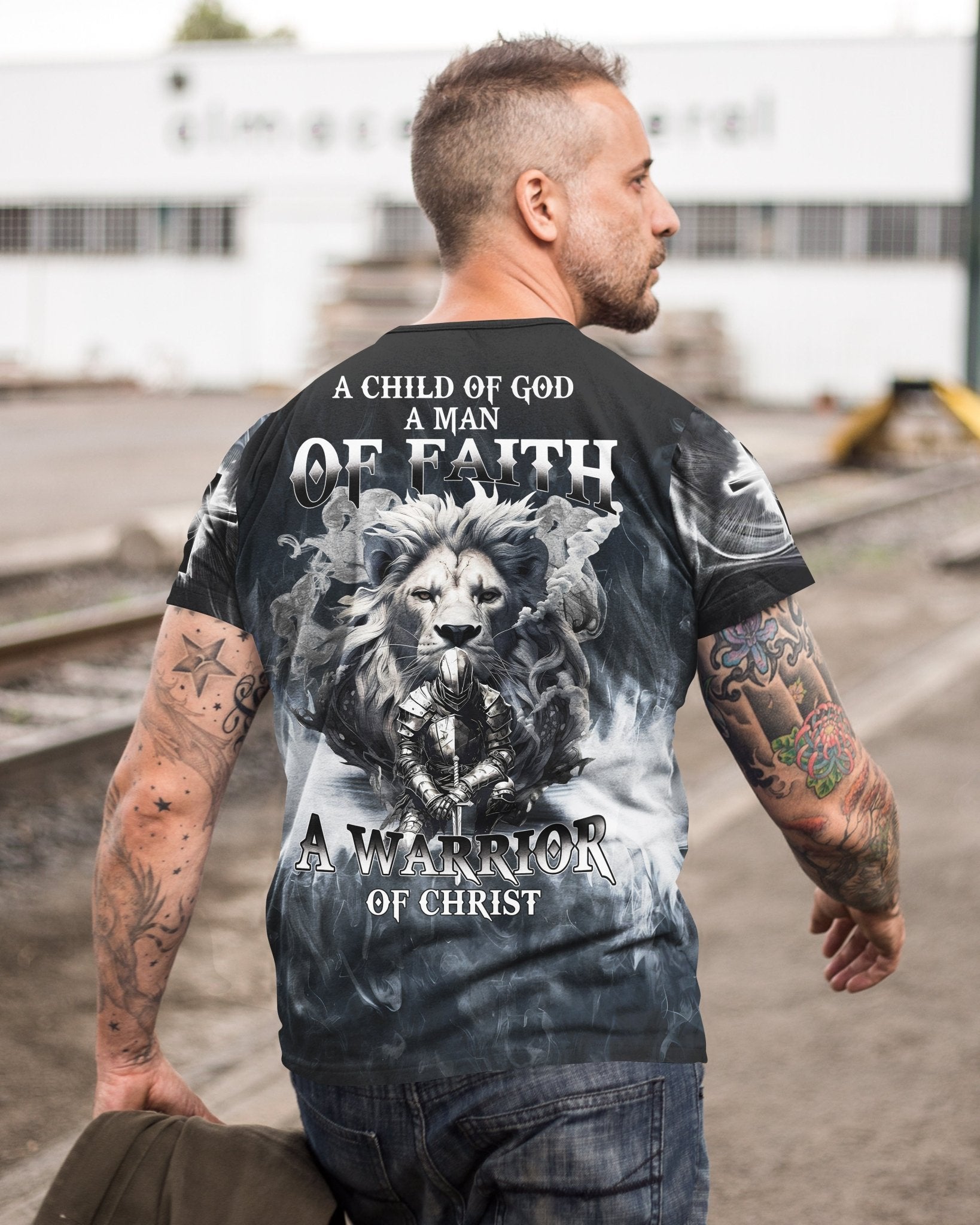 A Child Of God A Man Of Faith All Over Print T-Shirt