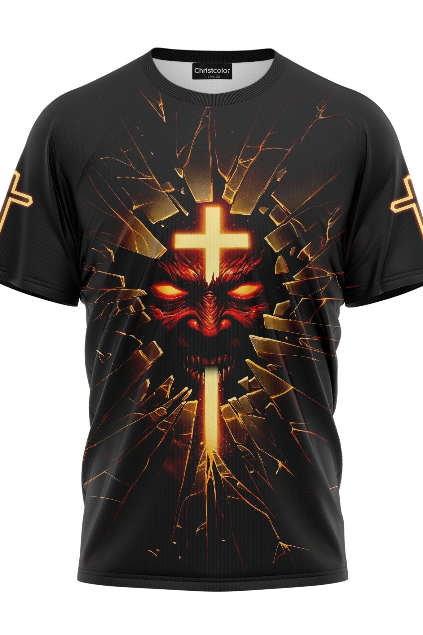 T-shirt imprimé « Le diable est un menteur »