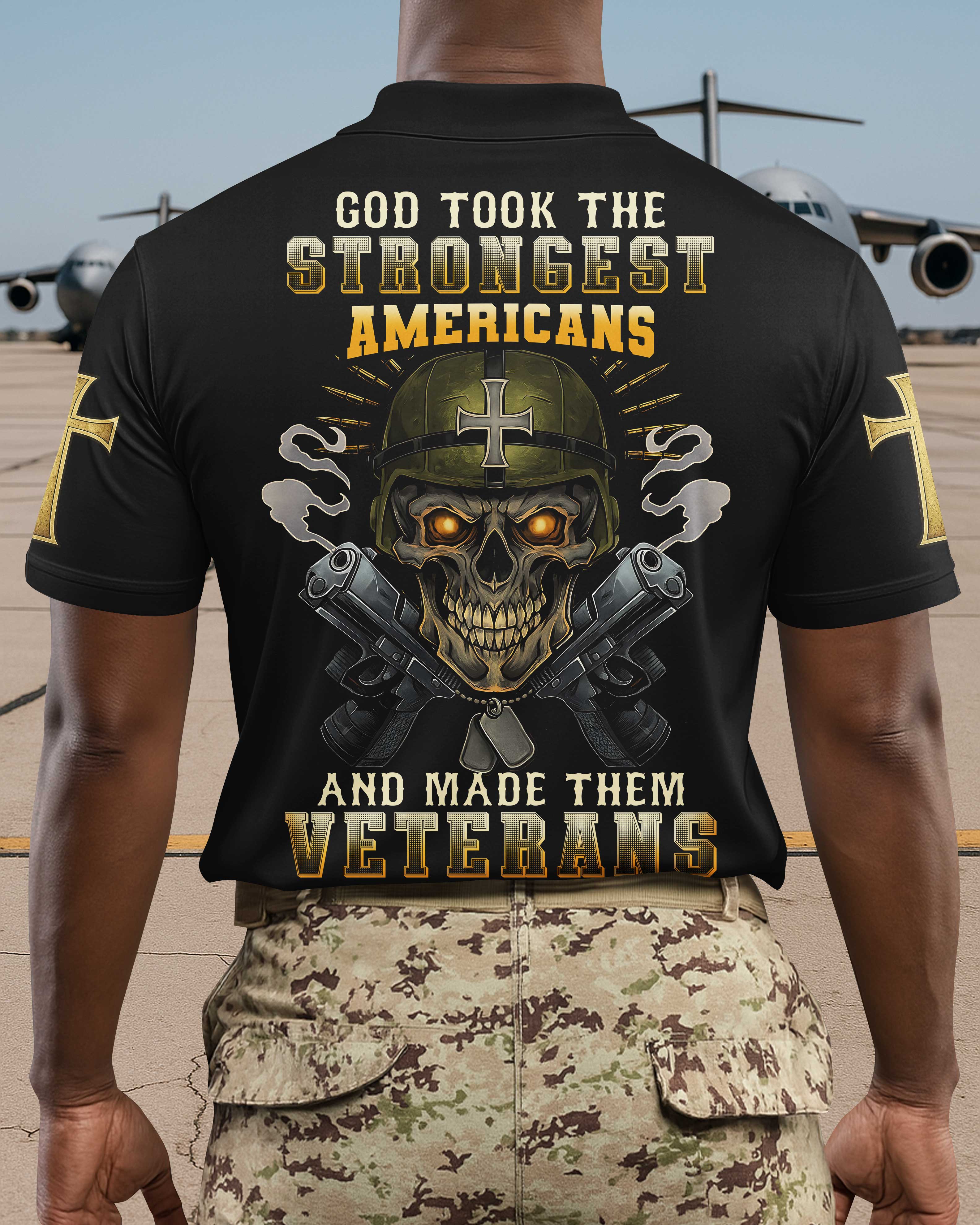 T-Shirt Dieu a pris les Américains les plus forts et en a fait des vétérans