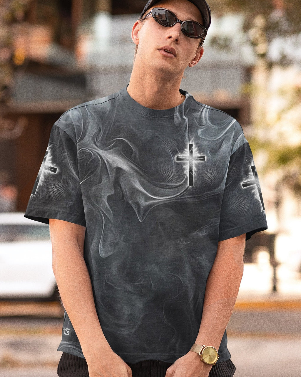 A Child Of God A Man Of Faith All Over Print T-Shirt
