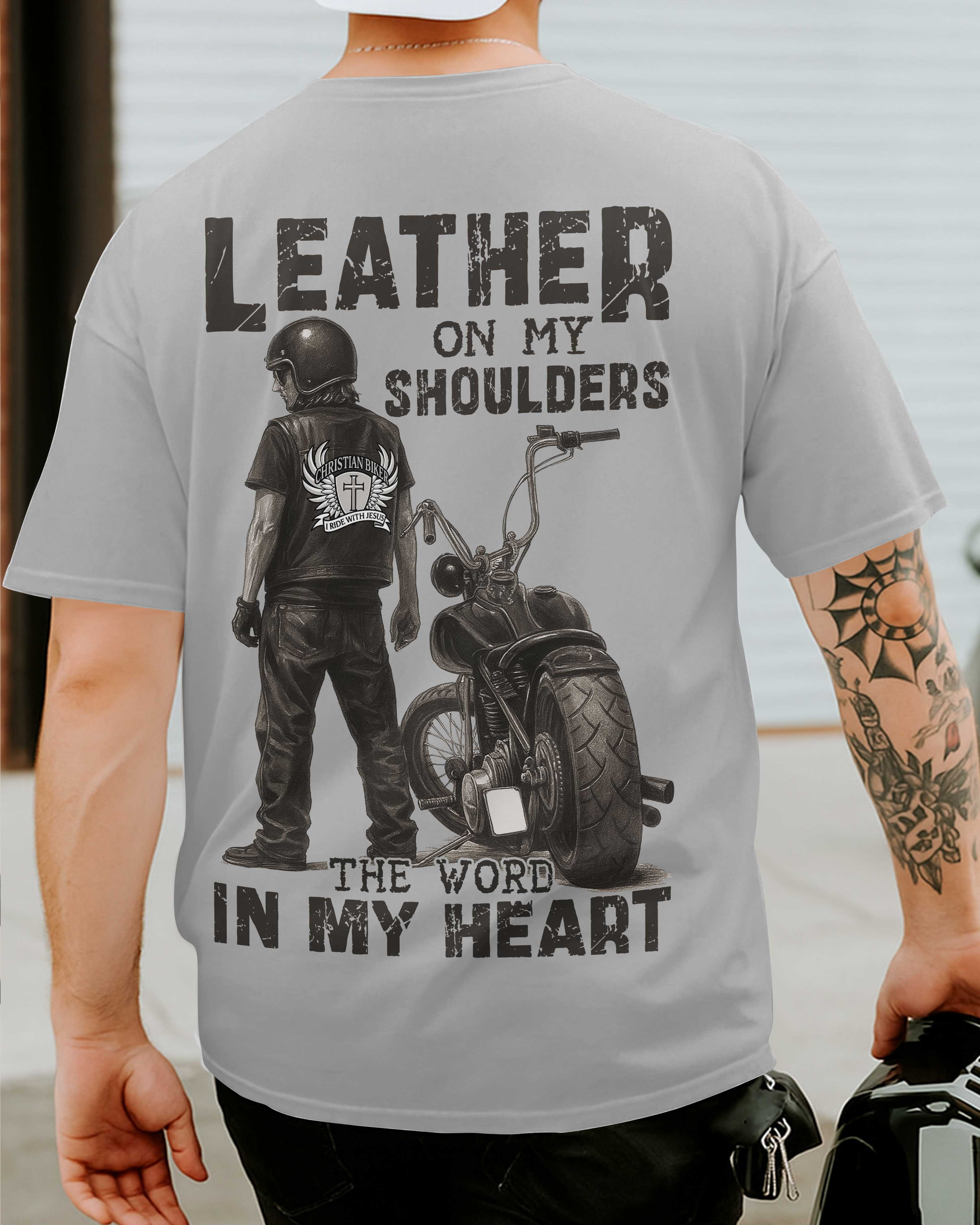 T-shirt Cuir Sur Mes Épaules