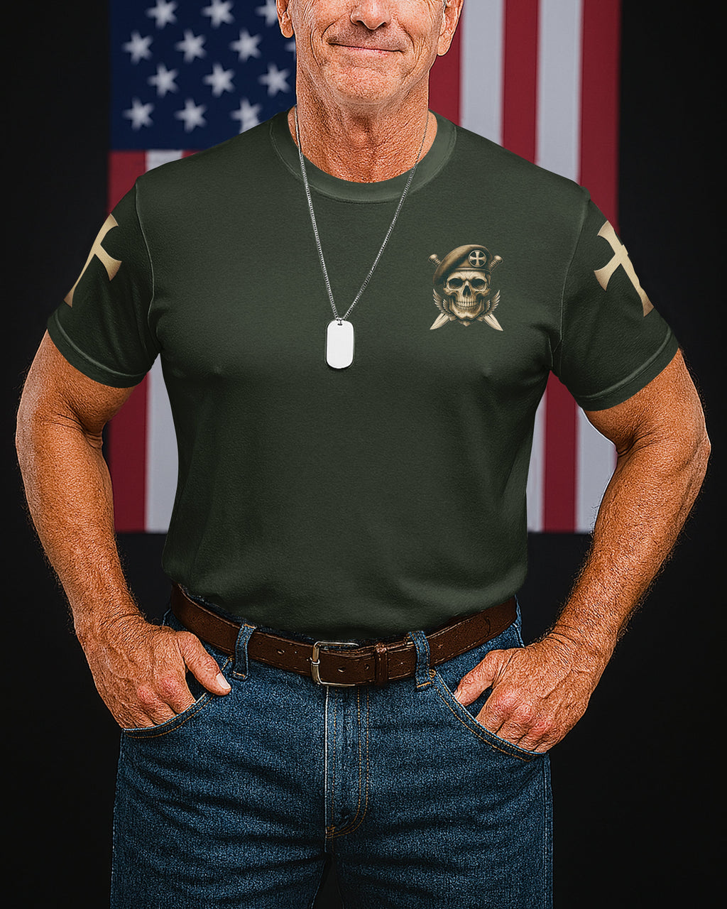 Gesegnet sei der Herr, mein Fels, der meine Hände für den Kampf trainiert T-Shirt