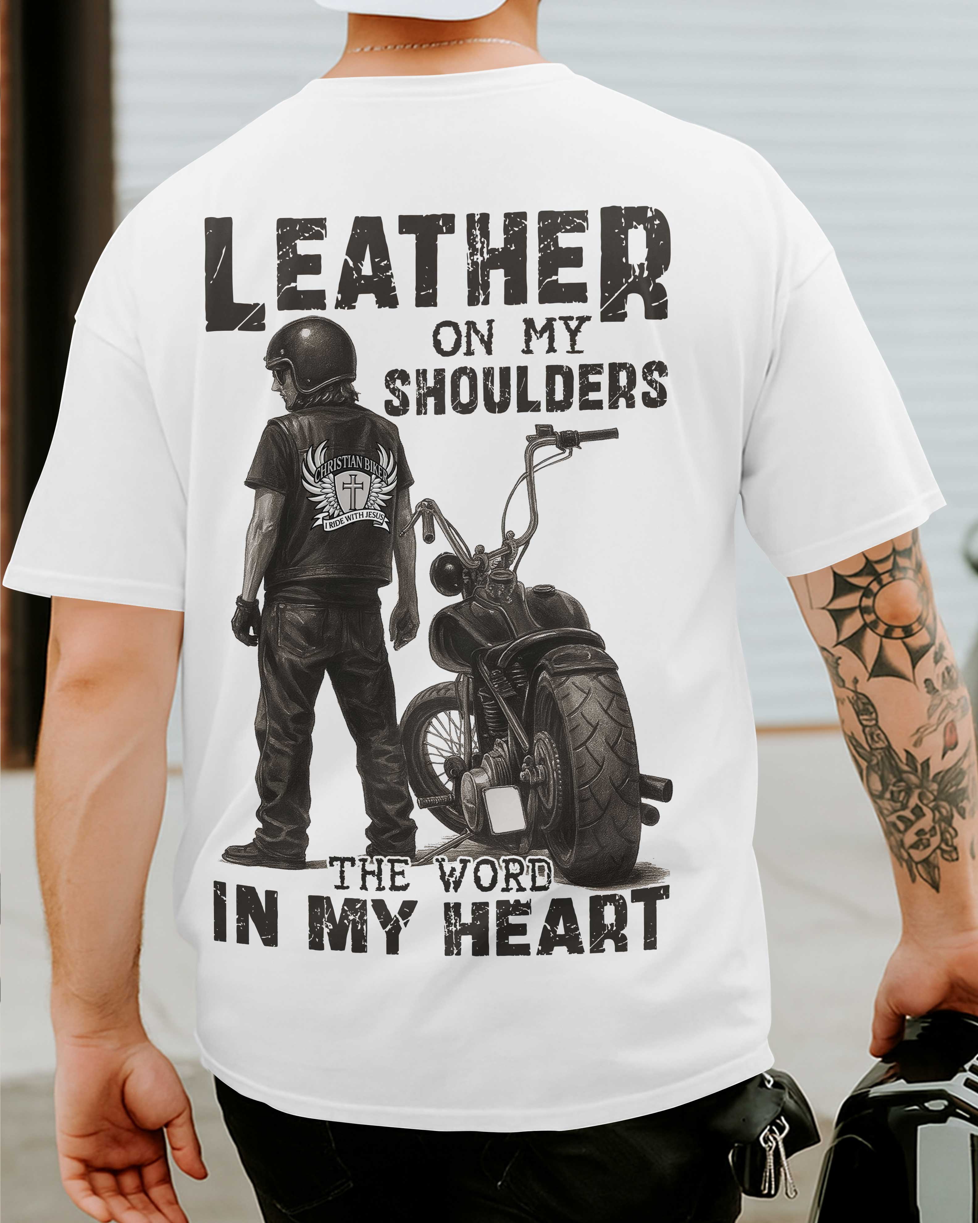 T-shirt Cuir Sur Mes Épaules