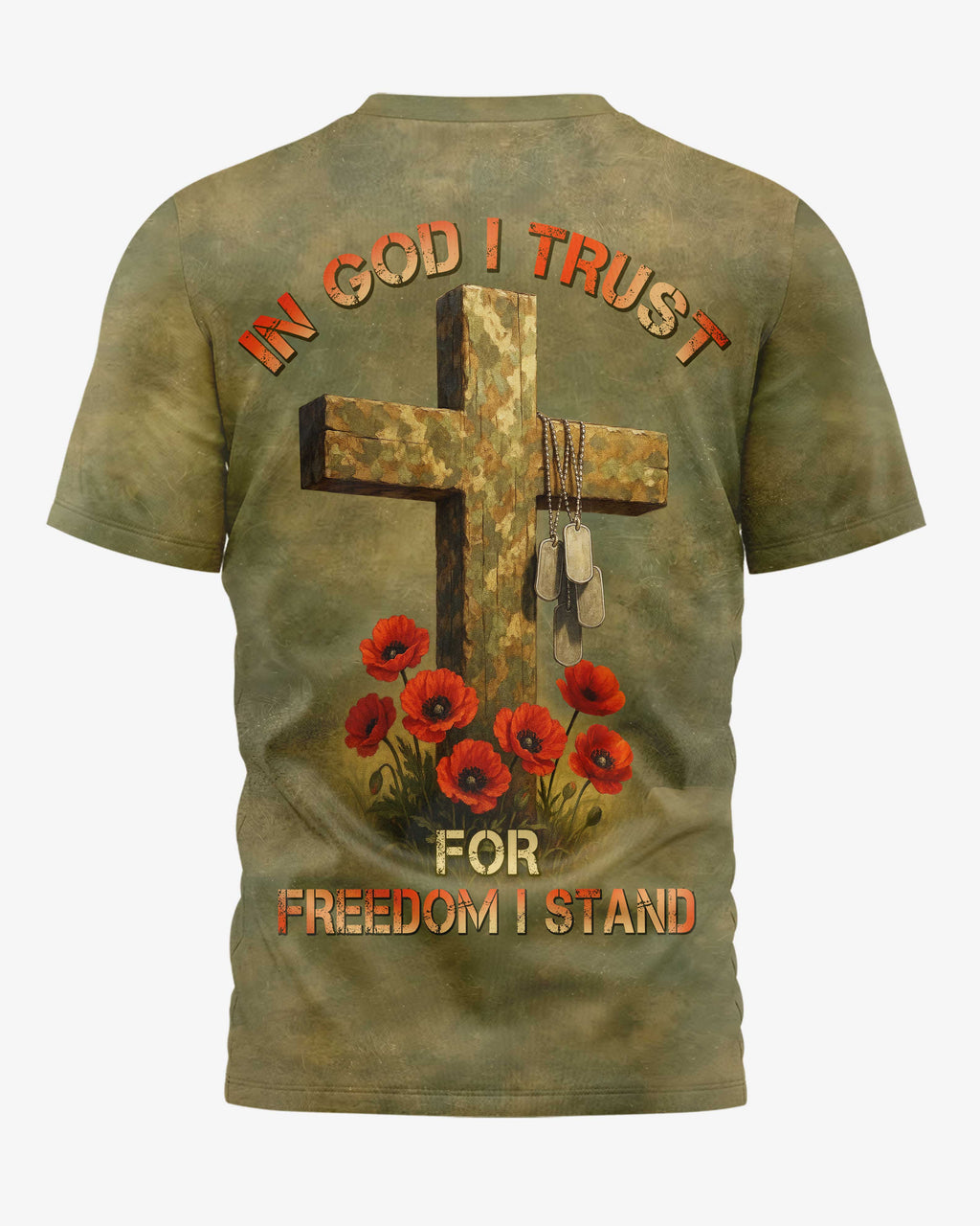 In God I Trust Allover Print T-Shirt