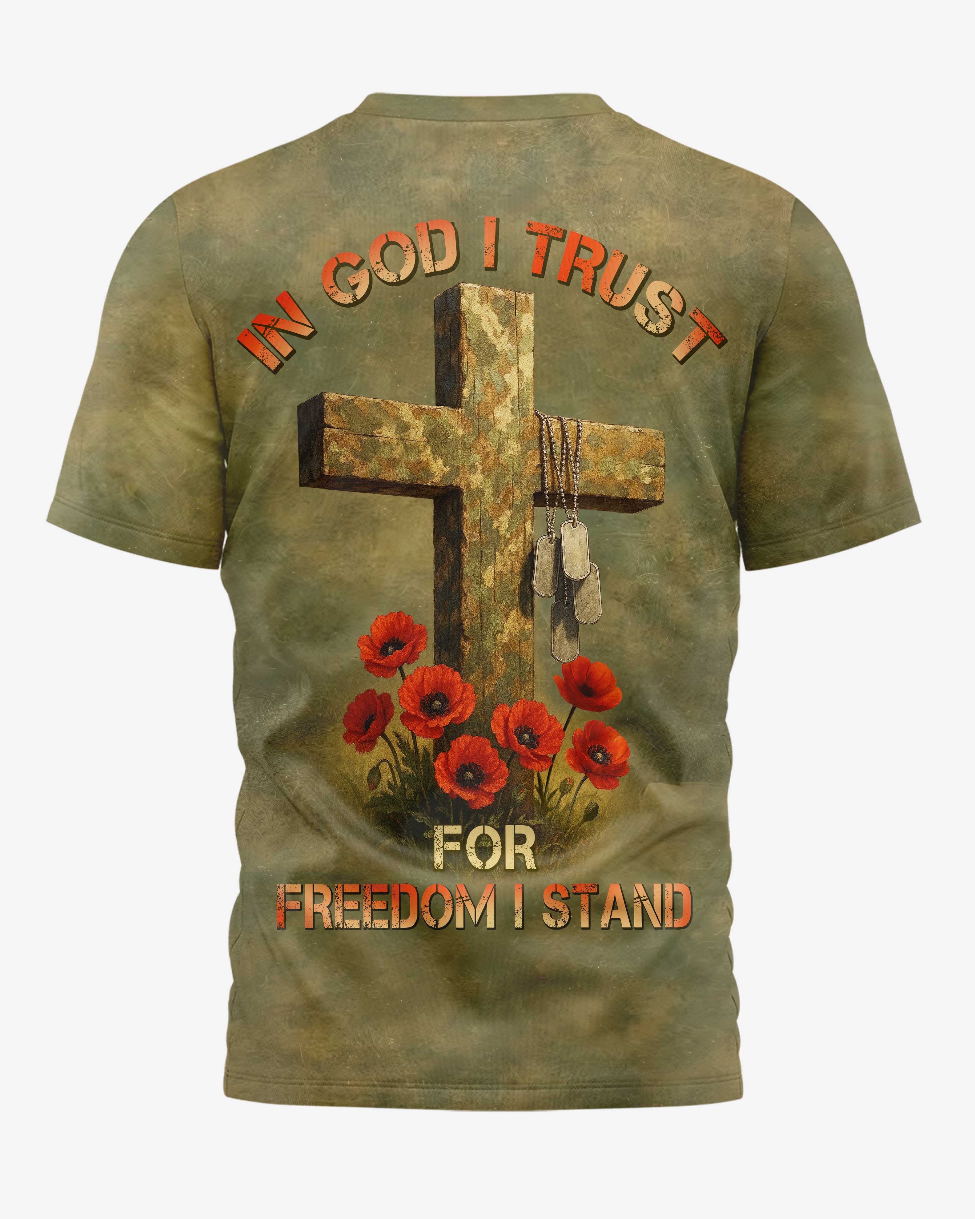In God I Trust Allover Print T-Shirt