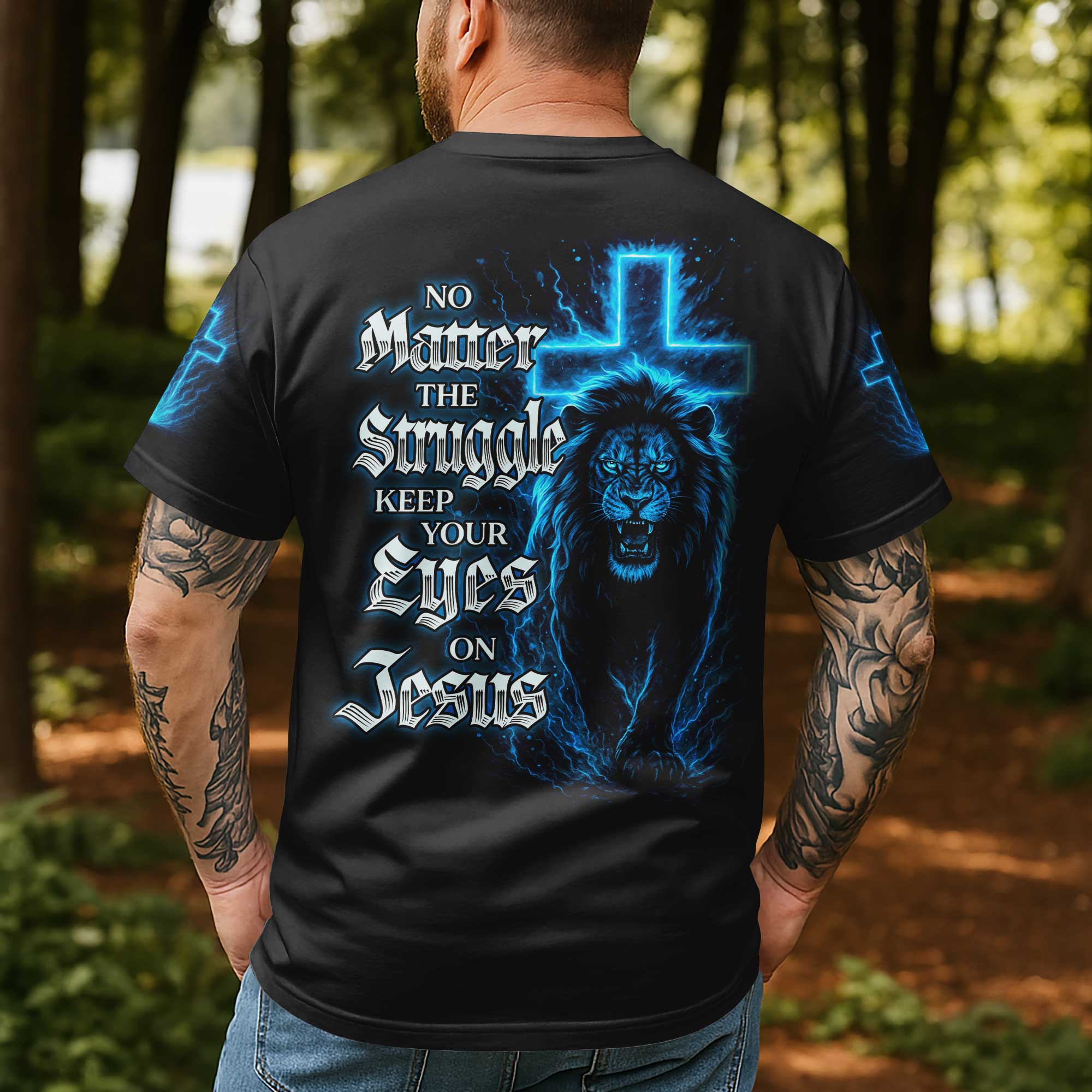 T-shirt imprimé « No Matter The Struggle »