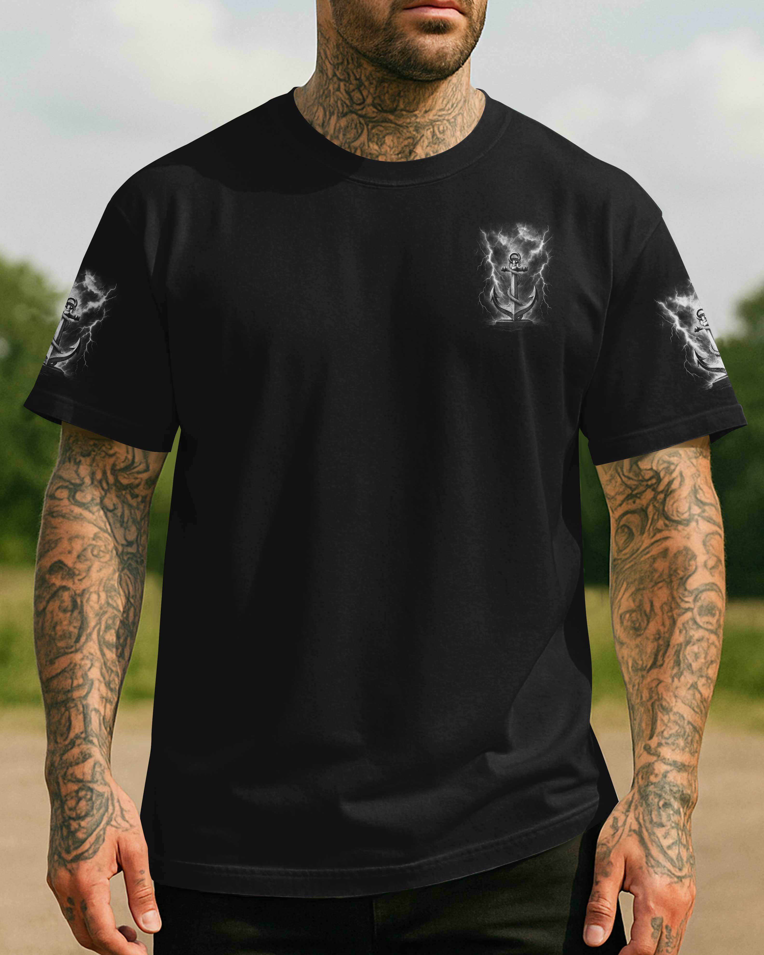 Jesus Ist Mein Anker Allover-Print T-Shirt