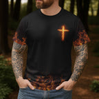 Ich bin ein Krieger Gottes All Over Print T-Shirt