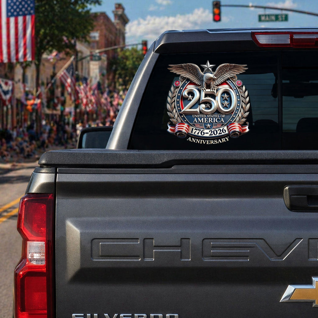 250th Anniversary Decal United States Of America Eagle Patriotic Car Decal