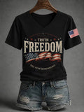 Women's Freedom Print T-Shirt