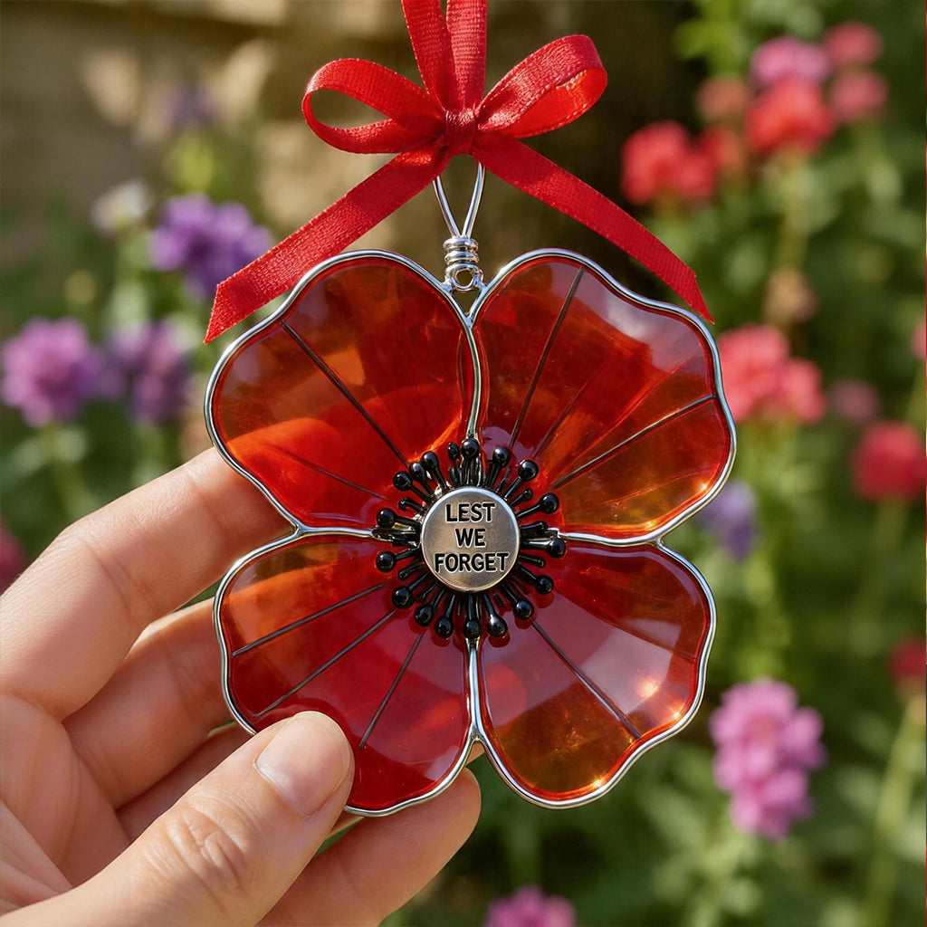 Remembrance Poppy Hanging Ornament