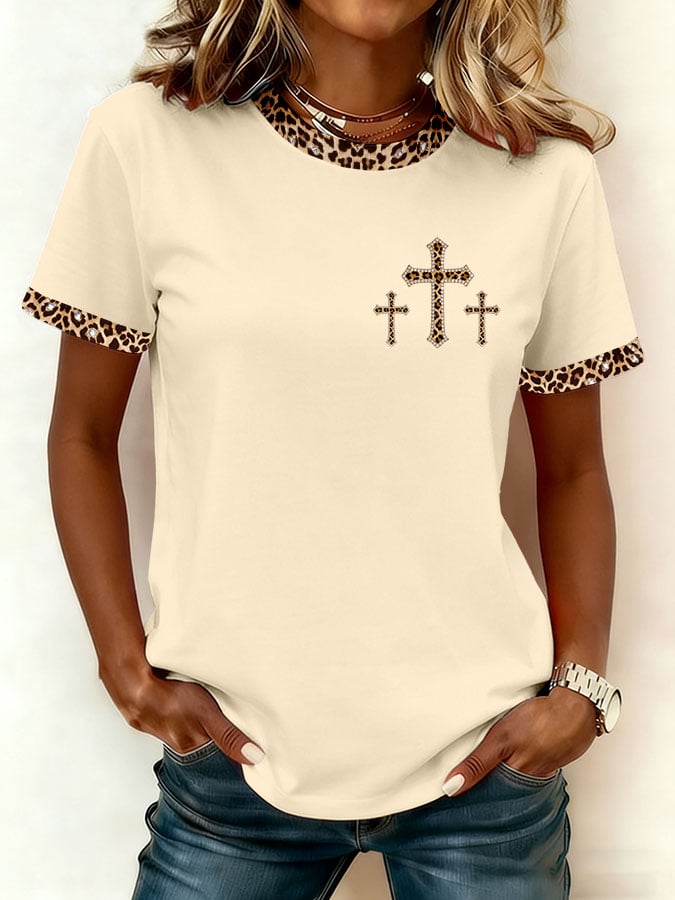 Camiseta de mujer con estampado de fe