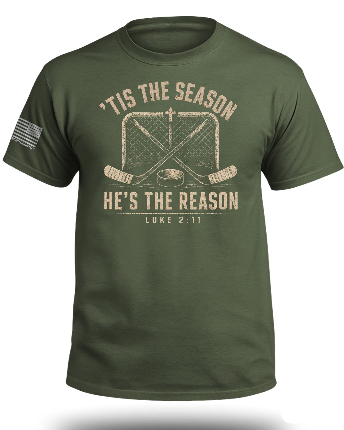 'Tis The Season He's The Reason - Hockey T-Shirt
