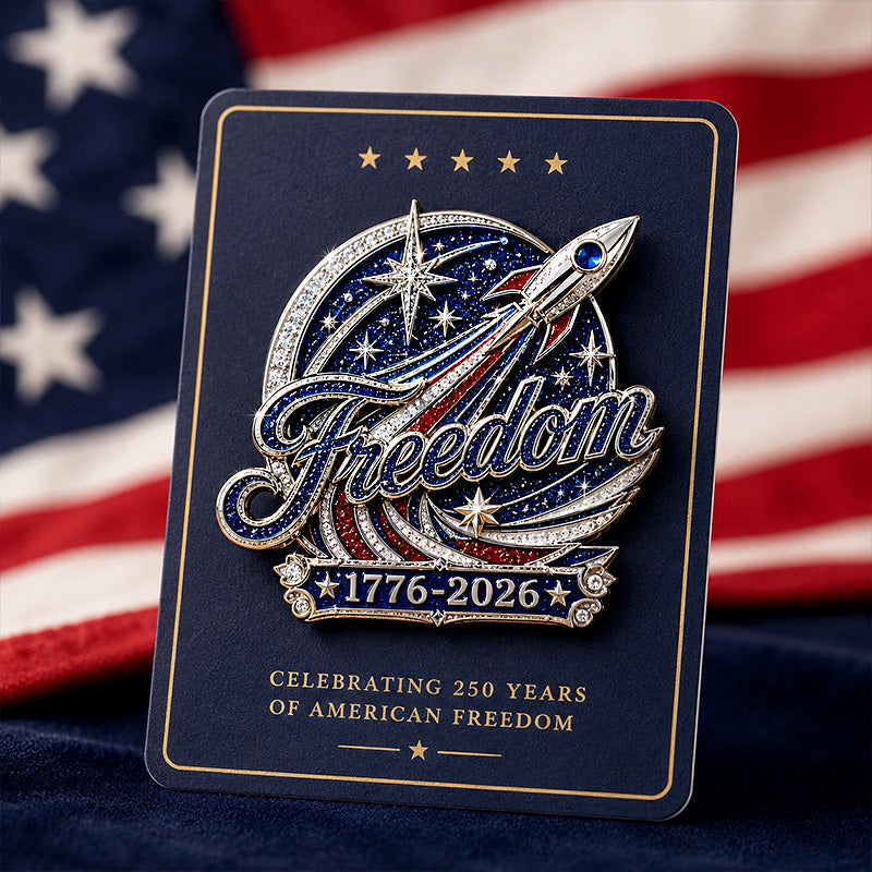 250 Years Freedom Commemorative Brooch