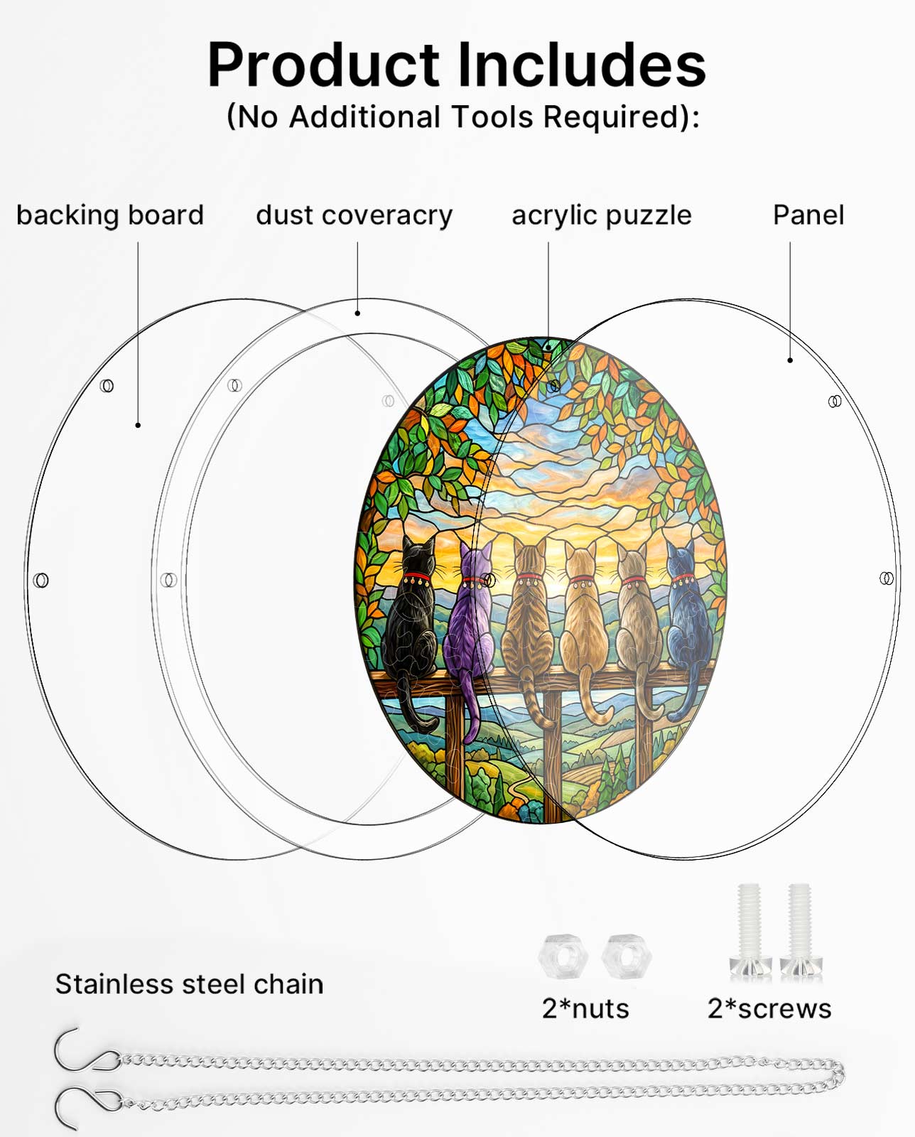 Attrape-soleil en acrylique Horizon Watchers (puzzle)