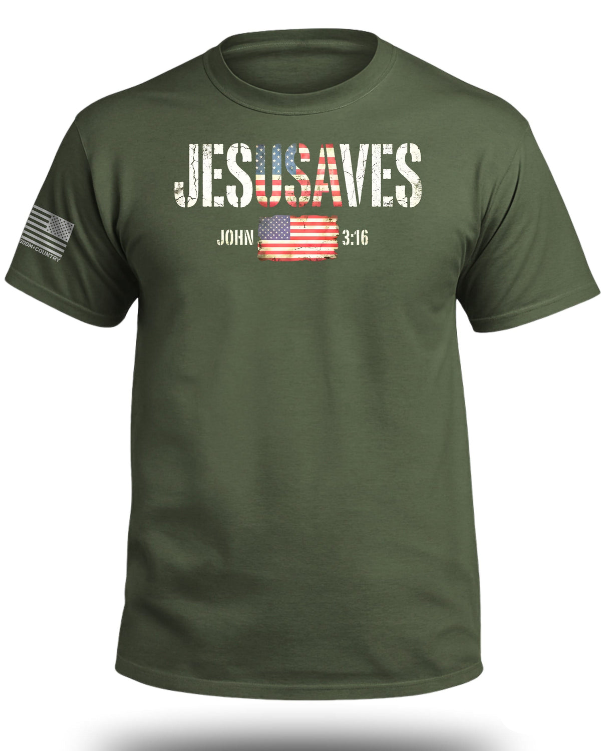 Jesus Saves Patriotic T-Shirt
