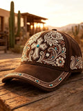 Unisex Western Retro Print Hats
