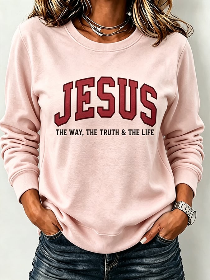 Parte superior con estampado de fe para mujer