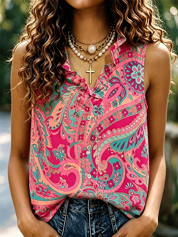 Women'S Casual Printed Shirt